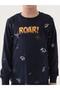 Boys' Roar Letter Dinosaur Print Long Sleeve Pajama Set - 8