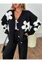 Floral Cotton Knit Top and Bottom Set - 4