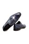 Dark Blue Color Lace-Up Genuine Leather Men's Shoes - 2