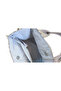 Women's Small Hand and Shoulder Bag with Coffee Striped Snap Fastener Adjustable Cross Strap - 5