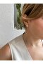 Xuping Minimal Flower Figured Stone Gold Ball Earrings - 4
