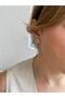 Xuping Minimal Flower Figured Stone Gold Ball Earrings - 3