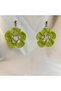Handmade Knitted Flower Earrings–Summer, Lightweight, Colorful, Bohemian Style, Casual and Special Occasion Accessory