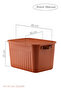Decorative Storage Box 23 Liters, Multi-Purpose Organizer, Bathroom Kitchen Organizer, Box with Lid, Tile 3-Piece Set - 2
