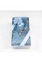 Blue Lace Edged Shawl and Pearl Prayer Beads Gift Set - Stylish Boxed, Women's Hijab Gift