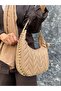 Women's Quilted Gold Chain Shoulder Bag - 6