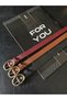 3-Piece Gold Buckle Thin Belt, Trouser Belt, Shirt Belt, Coat Belt, Dress Belt - 2