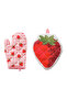 Lcw Home Pink Strawberry Printed Oven Mitts and Tutaç - 4