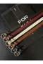 6-Piece Gold Buckle Thin Belt, Trouser Belt, Shirt Belt, Coat Belt, Dress Belt - 3