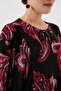 Women's Balloon Sleeve Long Hijab Dress Y.Red 1124 - 5