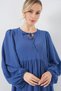 Women's Balloon Sleeve Long Hijab Dress Cobalt Blue 1124 - 4