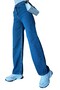 Dobi̇ Girl's Lycra Super High Waist Loose Leg Jeans - 5