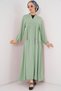 Women's Long Hijab Dress E.Green 1127