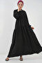 Women's Long Hijab Dress Black 1127
