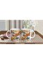 Pastel Spring Flowers Relief Pattern Mug Cup - 5