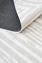 Abstract Patterned Washable Non-Slip Base Chenille Carpet Gray White Floor Mat 8392 - 6