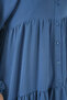 Women's Long Hijab Dress Indigo 1127 - 5