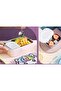 Cute Cartoon Pattern Plastic Lunch Box for Kids, BPA-Free Bento Tiffin Box with 2 Compartme - 5