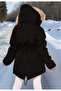 Waterproof Coat with Fur Inside, Hood and Zipper - Non-Deformable Winter Coat - Machine Washable - 8