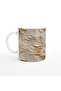 Cream Tone Relief Flower Patterned Mug