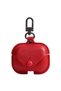 Red Leather Case for Apple AirPods
