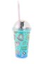 Princess Themed Glass with Lighted Straw