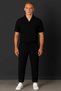 Wrapped Crinkle Fabric Summer Lycra Unisex Women Men Short Sleeve T-Shirt Sweatpants Set