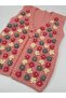 Handmade Pearl Flower Embroidered Knitted Dowry Gift Women's Vest - 3