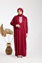 Bordo Terletmwyen One-Piece Lace-Edged Women's Prayer Gown - 3