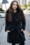 Black Pocket Detailed Fur Inside Removable Hooded Girl's down Coat 21337 - 5