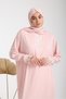 ONE-PIECE WOMEN'S PRAYER DRESS WITH HEADSCARF AND LACE - 8