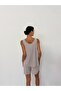 Elastic Waist Draped Stone Modal Shorts - 3