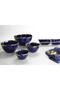 Beth & Lily – Sunset Blue & Gold Ceramic Snack Bowl | Luxury Serving Dish | UAE GCC Gifting - 3