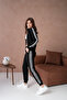 Zippered Striped Judge Collar Tracksuit Set - 7