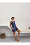Indigo Modal Shorts with Elastic Waist - 3