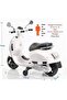 kids Ride on Vespa Motorcycle White for kids (WHITE) - 3