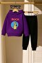 Rock Printed 3 Thread Children's Tracksuit Set