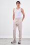 Men's Regular Fit Beige Sweatpants - 2