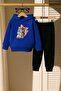 Minos Cat Printed 3 Thread Children's Tracksuit Set