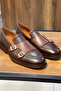 Eva Sole Double Buckle Detailed Flotur Leather Brown Casual Shoes - 4