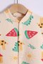 Cream Giraffe Baby Boy Romper - 2