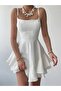 Strappy Ruffle Detailed Mini Dress - 7