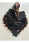 Handcrafted Needle Embroidered Writing/Needlework/Needlework Bait/Handcrafted Cheesecloth/Head Cover - 6