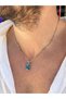 Bauglir Men's Hologram Abalone Natural Stone Tipped Steel Necklace - 3