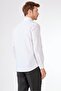 Men's Slim Fit Buttoned Collar Long Sleeve Ecru Shirt - 3