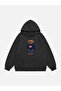 Unisex Teddy Boy Printed Hooded Fleece Oversize Sweatshirt