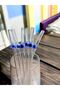 Nazarboncuklu Glittery Shiny Set of 12 Straws - 3