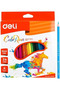 Back to School Combo Pack,6-pack pencils, Sharpener, Eraser, 24-color Pencils bundle,All-in-one - 3