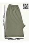 Anne Model Combed Cotton Above Knee Short Leggings & Shorts Plus Size with Mesh - 2