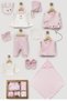 Jacquard Towel Heart Vest Combed Cotton Baby Girl Newborn 10 Piece Hospital Output Bodysuit Set